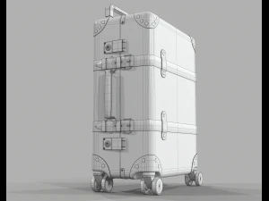 Globe-trotter gg canvas luggage suitcase 3D Model