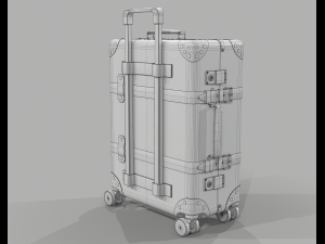 Globe-trotter gg canvas luggage suitcase Modello 3D