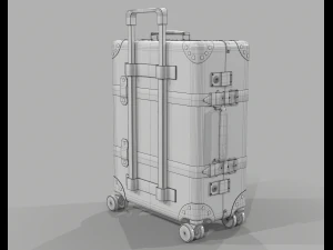 Globe-trotter gg canvas luggage suitcase 3D Model