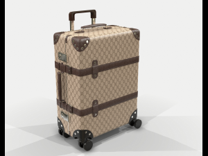 gucci globe-trotter gg canvas luggage suitcase 3D Model