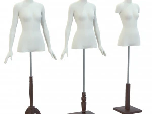 Mannequin Woman Stand Model For Shop 3D Model