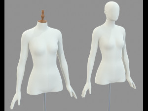Mannequin Woman Stand Model For Shop 3D Model