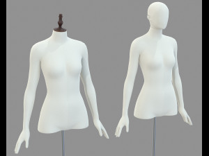 Mannequin Woman Stand Model For Shop 3D Model