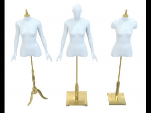 Mannequin Woman Stand Model For Shop 3D Model