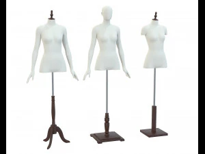 Mannequin Woman Stand Model For Shop 3D Model
