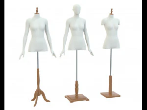 Mannequin Woman Stand Model For Shop 3D Model