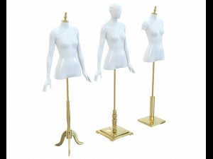 Mannequin Woman Stand Model For Shop 3D Model