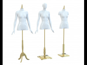 Mannequin Woman Stand Model For Shop 3D Model