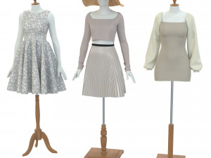 Mannequin Woman Cloth Model For Shop vol5 Model 3D
