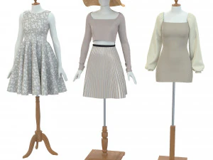 Mannequin Woman Cloth Model For Shop vol5 3D Model