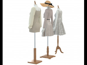 Mannequin Woman Cloth Model For Shop vol5 Model 3D