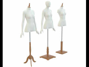 Mannequin Woman Cloth Model For Shop vol5 Model 3D