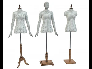 Mannequin Woman Cloth Model For Shop vol5 3D Model