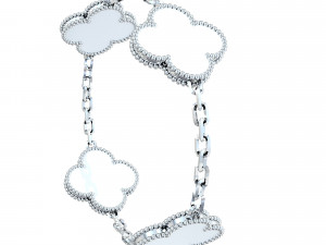 Clover Gold and Silver Braslet Modelo 3D
