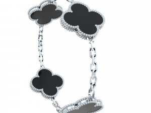 Clover Gold and Silver Braslet Modelo 3D