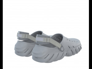 Echo Clog Sandals Shoes Modello 3D