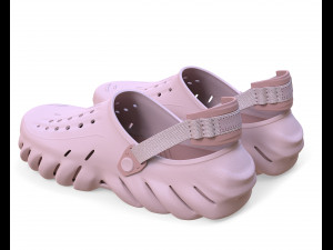 Echo Clog Sandals Shoes Modello 3D