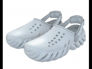 Echo Clog Sandals Shoes Modello 3D