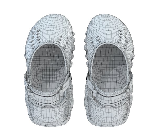 Crocs Echo Clog Sandals Shoes 3D in 3DExport