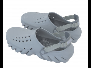 Echo Clog Sandals Shoes Modello 3D