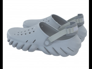 Echo Clog Sandals Shoes Modello 3D