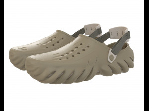 Echo Clog Sandals Shoes Modello 3D
