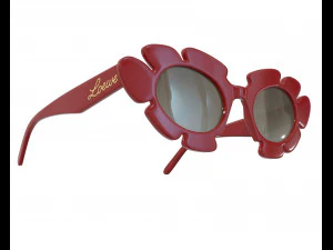 Flower sunglasses 3D Model