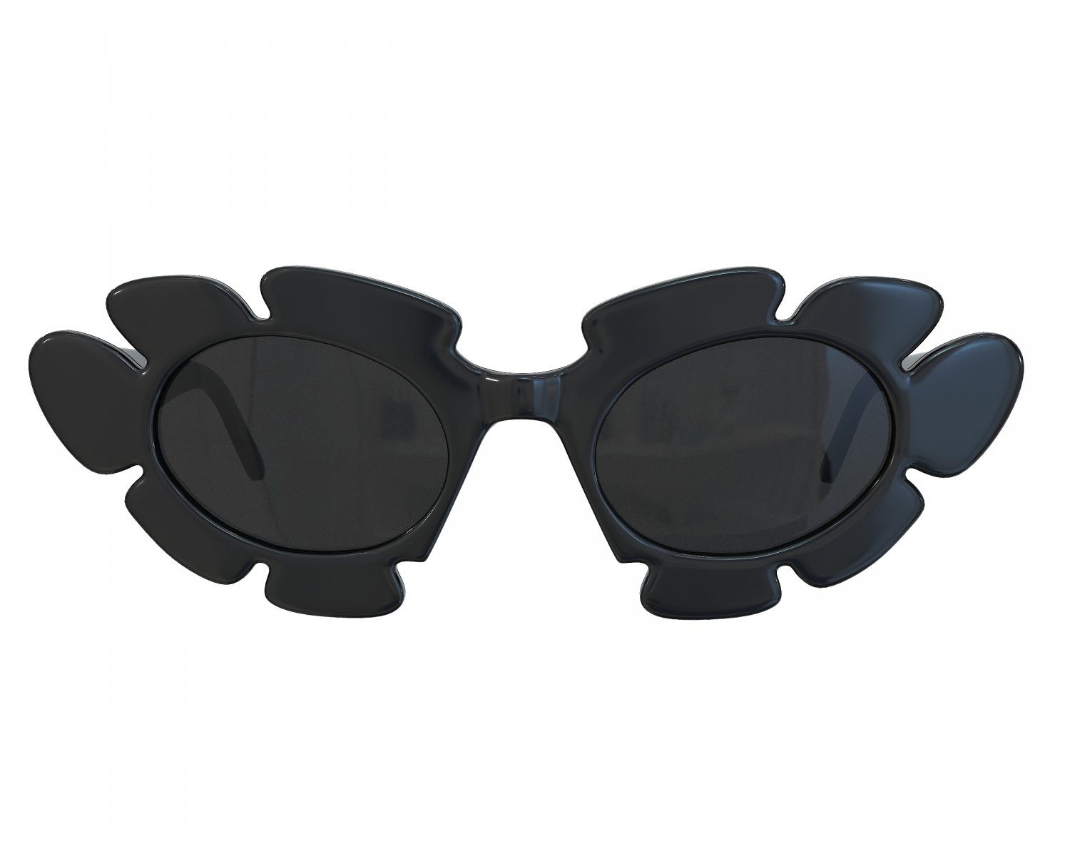 Loewe Flower sunglasses Low-poly 3D Model