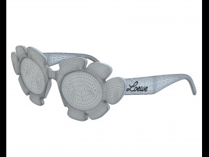 Flower sunglasses 3D Модель