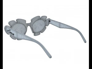 Flower sunglasses 3D Model
