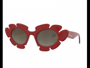 Flower sunglasses 3D Модель