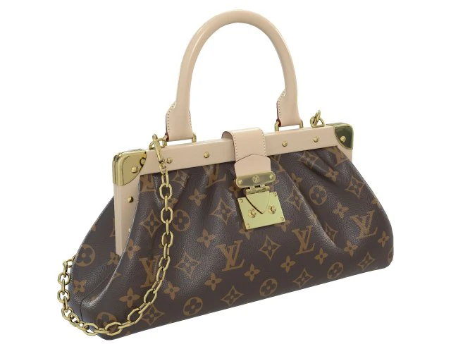Monogram Clutch 3D Model .c4d .max .obj .3ds .fbx .stl .blend