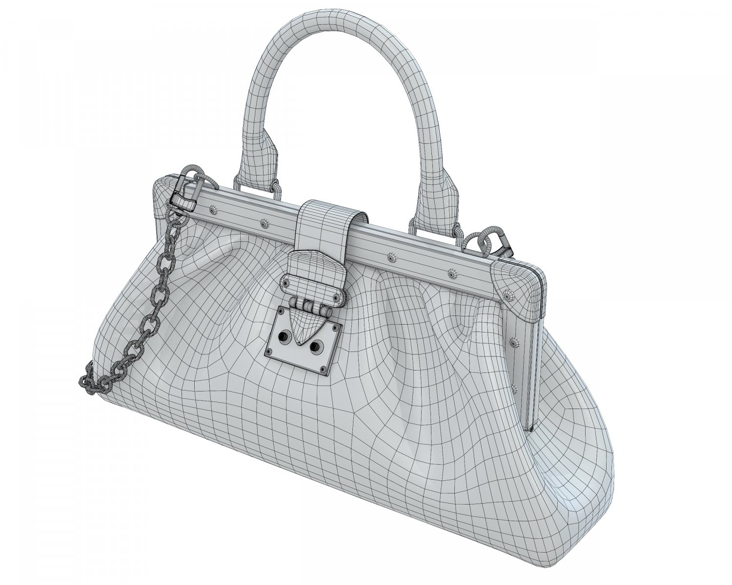 3d Model Louis Vuitton Pochette Metis Bag Monogram 1