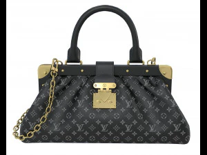 Clutch Monograma Preta Modelo 3D