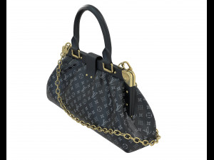 Monogram Clutch Black Modello 3D