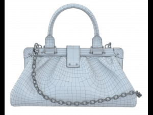 Monogram Clutch Black Modello 3D