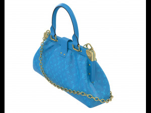 Monogram Clutch Blue 3D Модель
