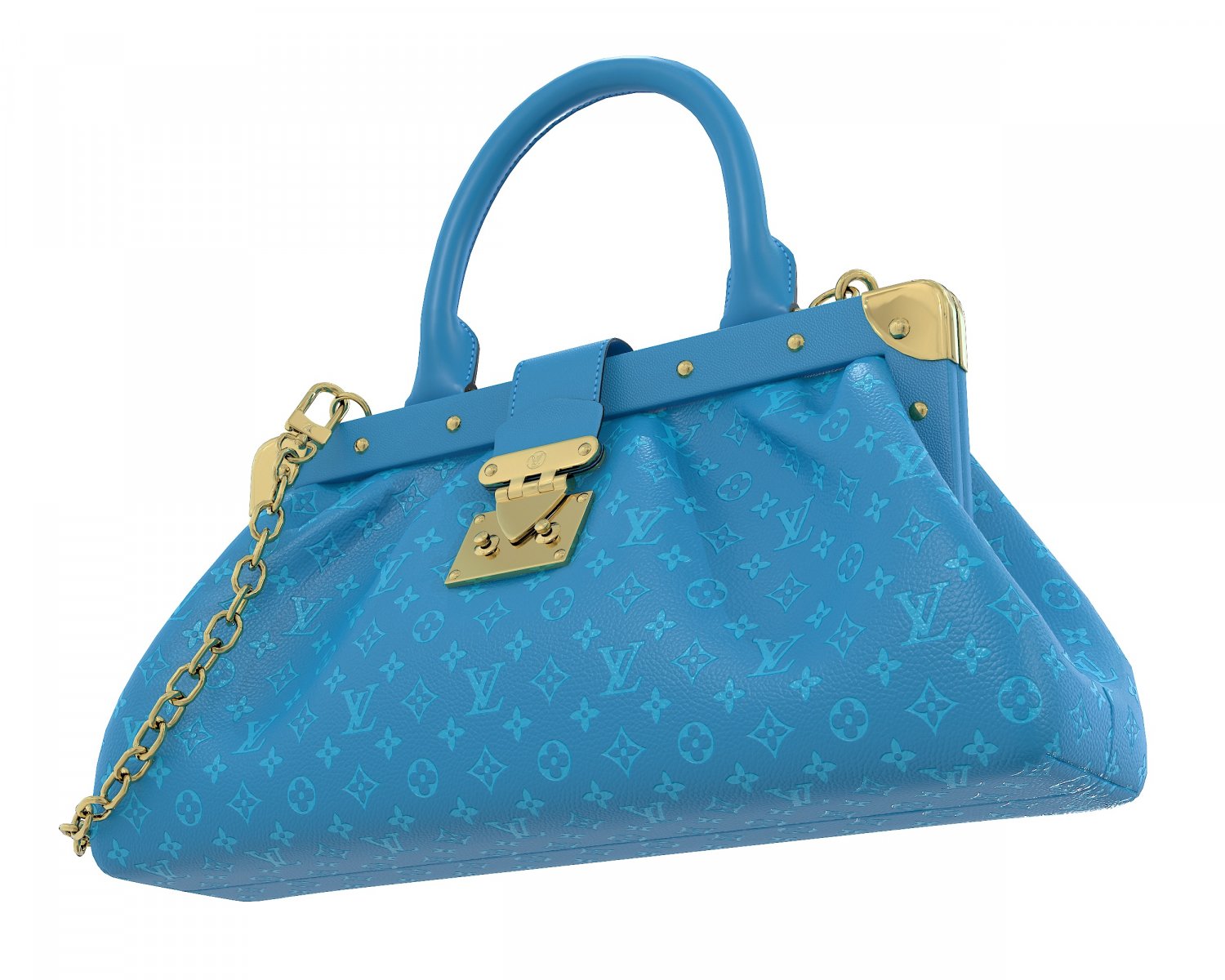 Louis vuitton blue best sale clutch