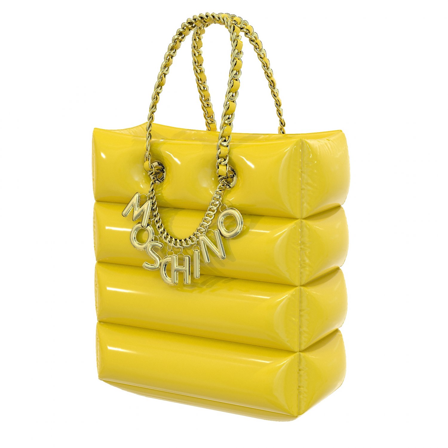 hermes birkin bag yellow leather 3D Model in Clothing 3DExport
