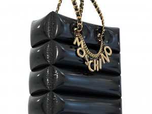 Lettering Charm Inflatable Shopper Bag 3D Model