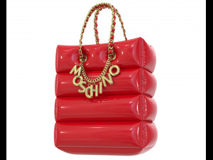 Lettering Charm Inflatable Shopper Bag Modèle 3D