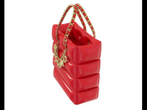 Lettering Charm Inflatable Shopper Bag Modèle 3D