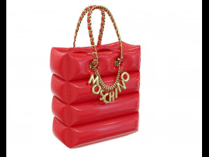 Lettering Charm Inflatable Shopper Bag 3D Model