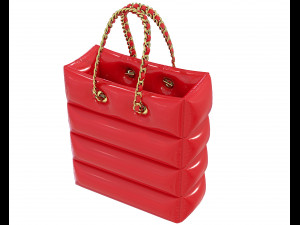 Lettering Charm Inflatable Shopper Bag Modèle 3D