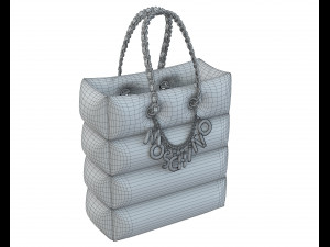 Lettering Charm Inflatable Shopper Bag Modèle 3D