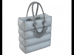 Lettering Charm Inflatable Shopper Bag 3D Model