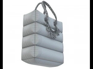 Lettering Charm Inflatable Shopper Bag 3D Model