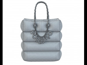 Lettering Charm Inflatable Shopper Bag Modèle 3D