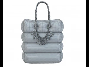 Lettering Charm Inflatable Shopper Bag 3D Model