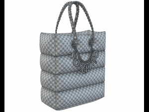 Lettering Charm Inflatable Shopper Bag Modèle 3D